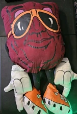 California Raisin Purple Giant Plush Pillow People Stars 27" w/ tags 1987 Vtg