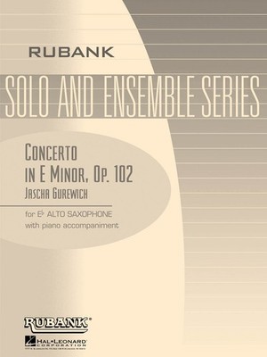 Concerto in E Minor Op 102 Alto Saxophone Solo with Piano Grade 6 NEW 004476953