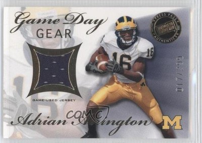 2008 Press Pass SE Game Day Gear Gold 17/299 Adrian Arrington Rookie RC 0b4