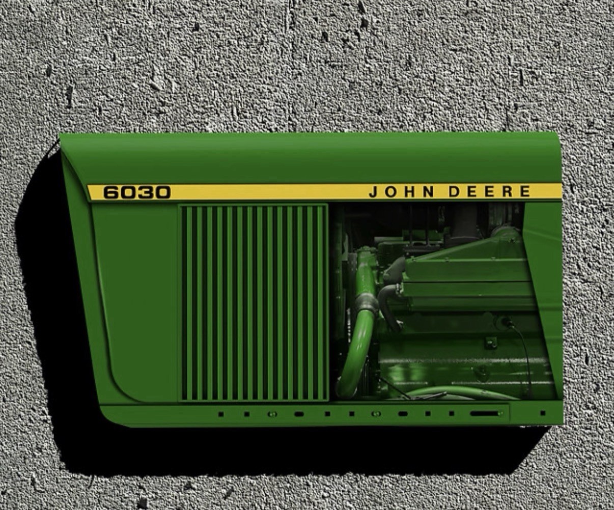 Wow!! Curved  John Deere Model 6030 Tractor  Farm 3D Sign Advertising