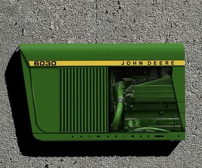 #ad Wow Curved John Deere Model 6030 Tractor Farm 3D Sign Advertising $59.99