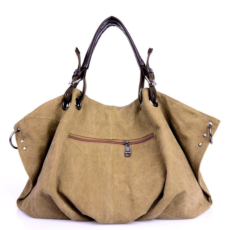 Women Canvas Messenger Bags Female Crossbody Bags Solid Shoulder Bag Handbag 