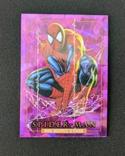 2024 Marvel Masterpieces '92 Platinum SPIDER-MAN #87 PURPLE CRYSTALS Mint
