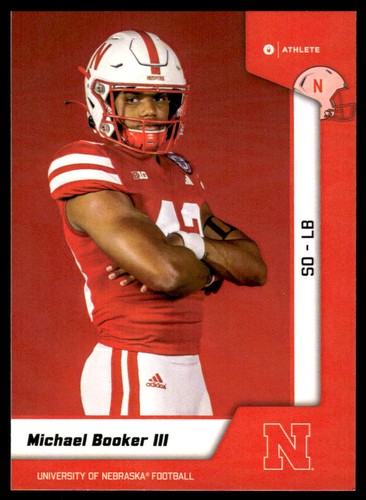 2023 ONIT Athlete Michael Booker III #NNO Nebraska Cornhuskers Football Card - Picture 1 of 2