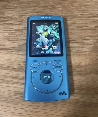 Sony Walkman NW-S764 Hatsune Miku 5th Anniversary Limited Blue 8GB Used Japan - Image 1 of 4