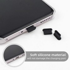 20PCS USB-C Port Covers Silicone Dust Plugs Charger Port Protector for Phones