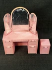 Vintage Mattel Barbie Sweet Roses Pink Vanity & Nightstand 1987 No Box