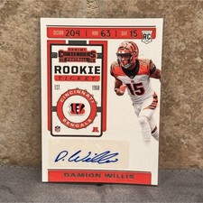 Panini 2019 Contenders Playoff Damion Willis #166 - Bengals /99 Rookie Auto