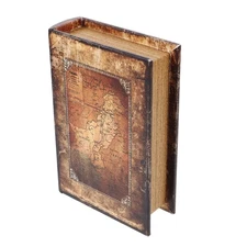 Vintage Book Shaped Storage Box Decorative Fake Book Box for Keys Jewelry Dis...