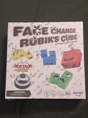 2021 Brand New Face Change Rubik's Cube Board Game 4 Players 64 Cards Ages 3+