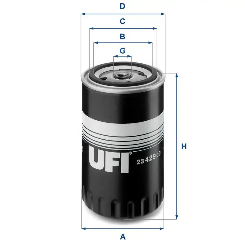 Oil filter Spin-on Filter 23.429.00 UFI for VW FORD SEAT
