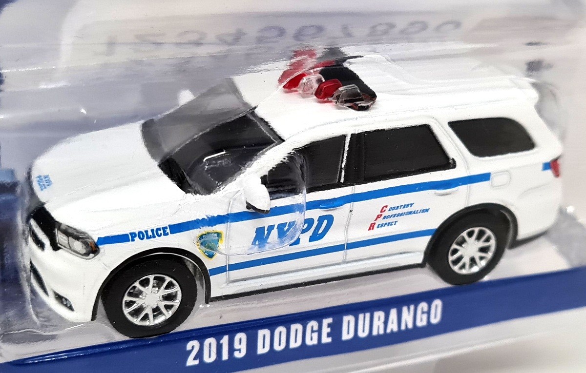 Greenlight 1/64 Dodge Durango 2019 NYPD Police + Decals Diecast Model Car