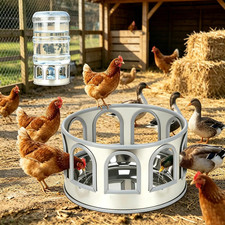 Automatic Chicken Waterer Base, Stainless Steel Poultry Auto Drinker Waterer Bas