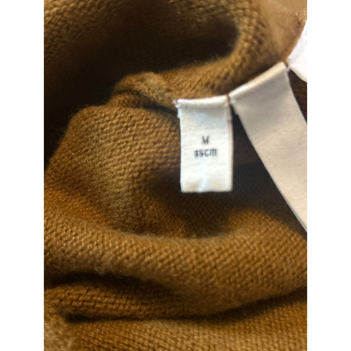 AUM Gen Geng Luxury China Designer Wool & Cashmere Brown Sweater Ties Medium View 4