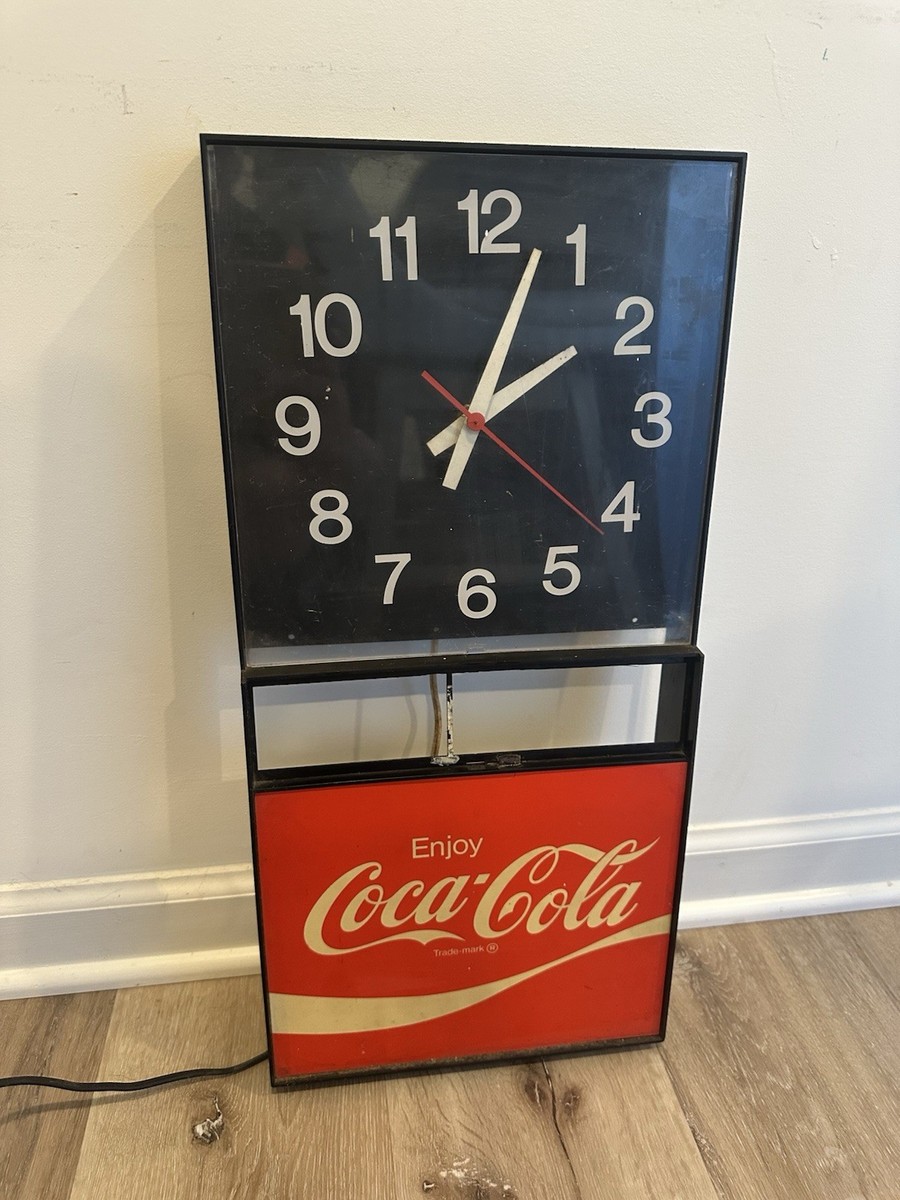 Vintage 1980s Coca Cola Analog Clock - Working Condition | eBay