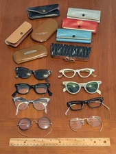 Vintage Eye Glasses KIDS Lot Selecta Shuron American Optical 12k gf 1950s Cateye