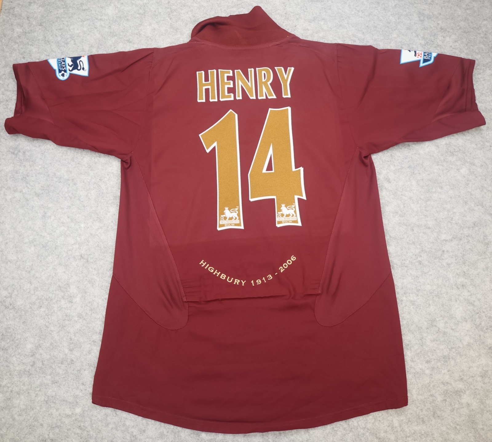 Vintage Arsenal Shirt Large Home Kit 2005 2006 Highbury Thierry Henry 14 Jersey