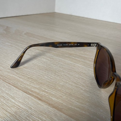 Occhiali da sole Ray-Ban RB4306 710/83 LEGGERE montatura guscio tartaruga solo 54-19-145 - Foto 10 di 10