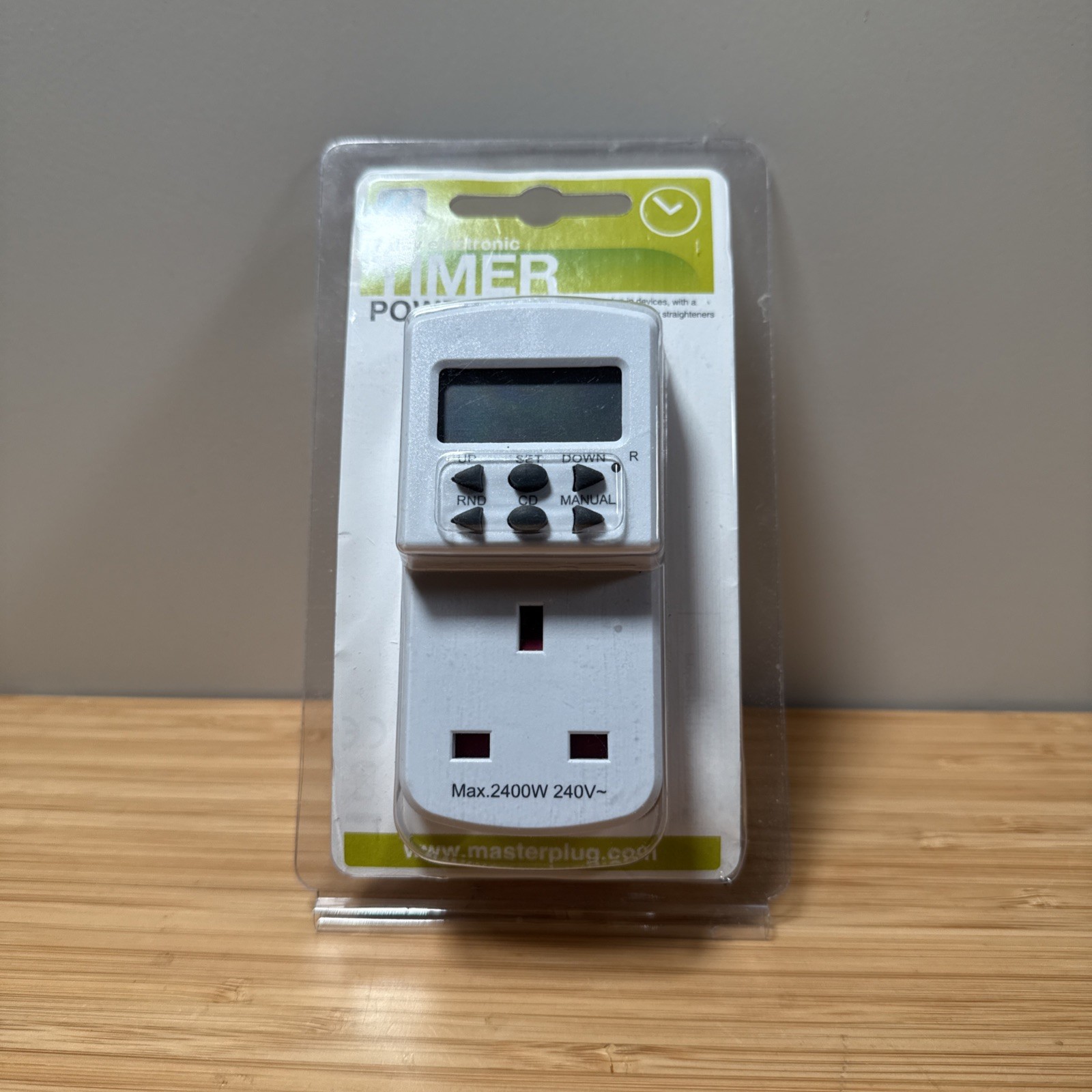 Masterplug TES7 7 Day Electronic Plug Thru Timer