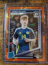 2025-26 Donruss World Cup James Wilson Optic Orange Ice Rated Rookie 47/99 #232