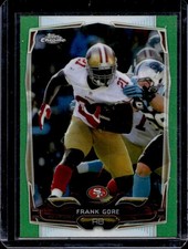 2014 Topps Chrome Frank Gore Green Refractor #1 49ers