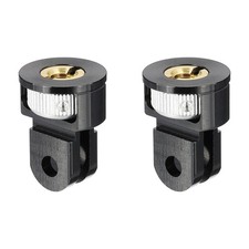 2 Pcs 360 1/4" Camera Screw Tripod Conversion Mount Adapters, Black