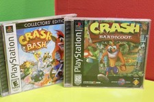 Playstation Crash Bandicoot Game w/extra Crash Bash Collector's Edition Case