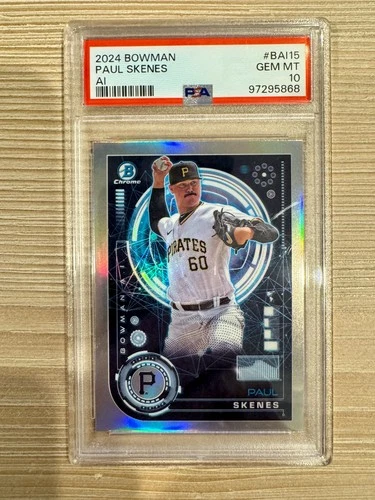 2024 Bowman Chrome AI #BAI15 Paul Skenes Pirates RC Rookie PSA 10 GEM MINT