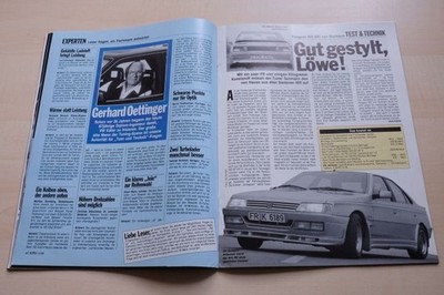 Rallye Racing 02/1988 Peugeot 405 SRi von Gutmann mit 105PS im TEST auf einer Se