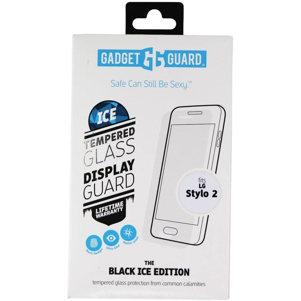 Gadget Guard Black Ice Tempered Glass Screen Protector for LG Stylo 2 - Image 2 of 3