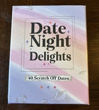 Date Night Delights 40 Scratch Off couples Card Game Unique Exciting Fun New