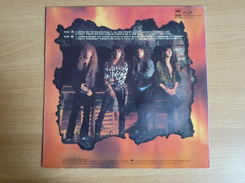 Firehouse - Firehouse 1991 Korea Orig LP Vinyl Insert Rare - Image 3 of 4