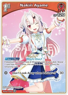 Nakiri Ayame - hSD02-007 U NM - Hololive TCG