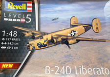 Revell B-24D Liberator Airplane Model 1:48 Scale New In Open Box