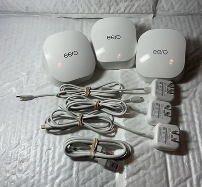EERO 6 Dual-Band Mesh Wi-Fi System 1-router & 2 extenders(N010001/Q010001)