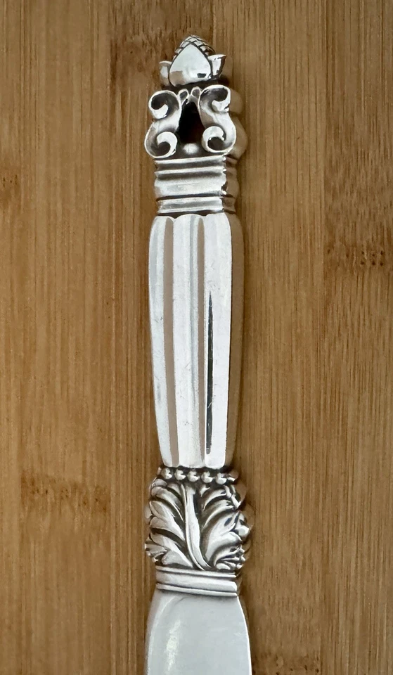 CUCHILLO ORIGINAL EARLY GEORG JENSEN ALL 830 PLATA ESTERLINA BELLOTA Foto 2 de 4