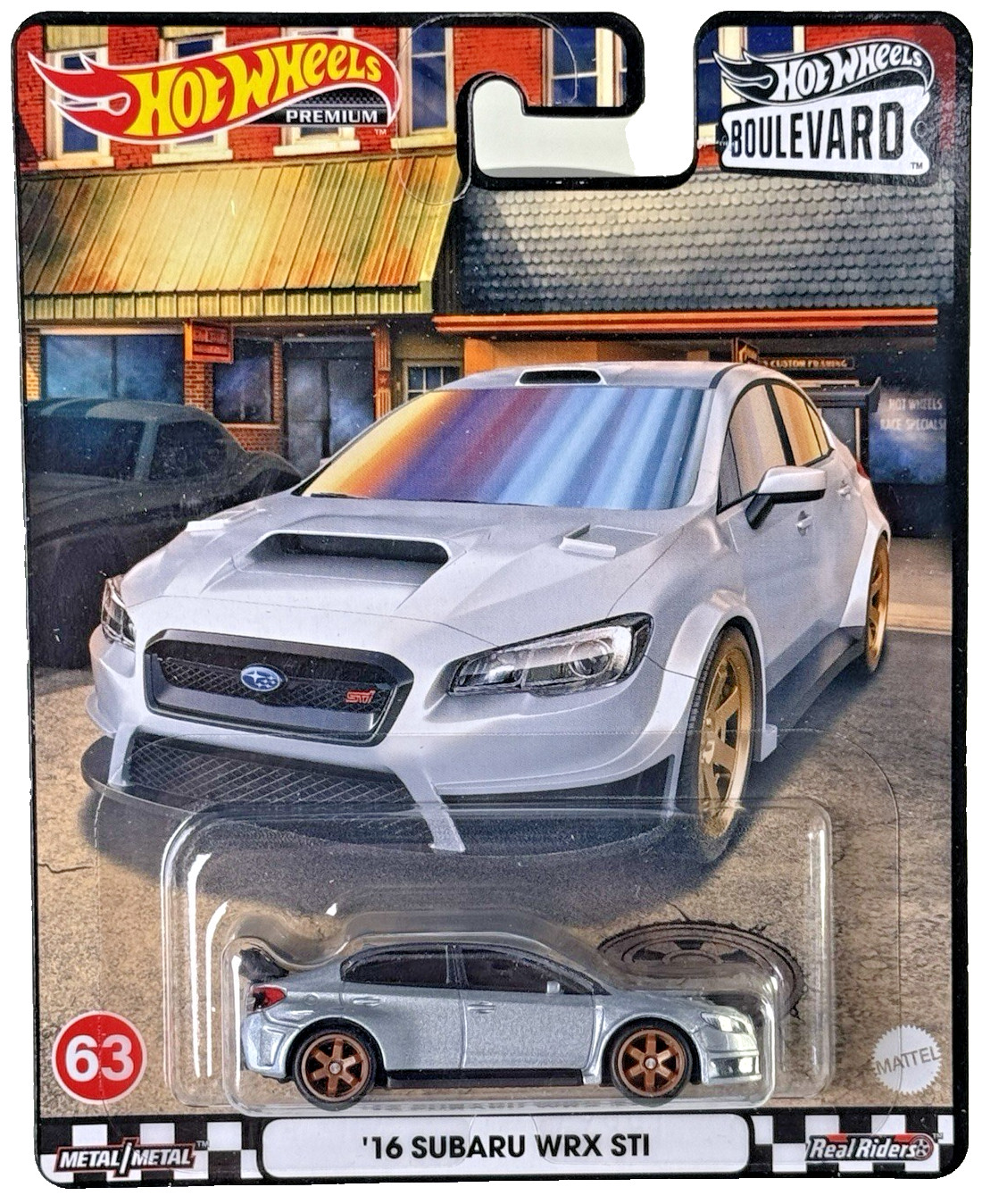Hot Wheels Premium ‘16 Subaru WRX STI Boulevard #63