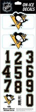 Pittsburgh Penguins Sportstar NHL Hockey Helmet On-Ice Decals Kit - White