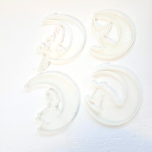 Silicone Resin Molds Set 4 Moon Fairy Mermaid Unicorn Epoxy Mold Suncatcher