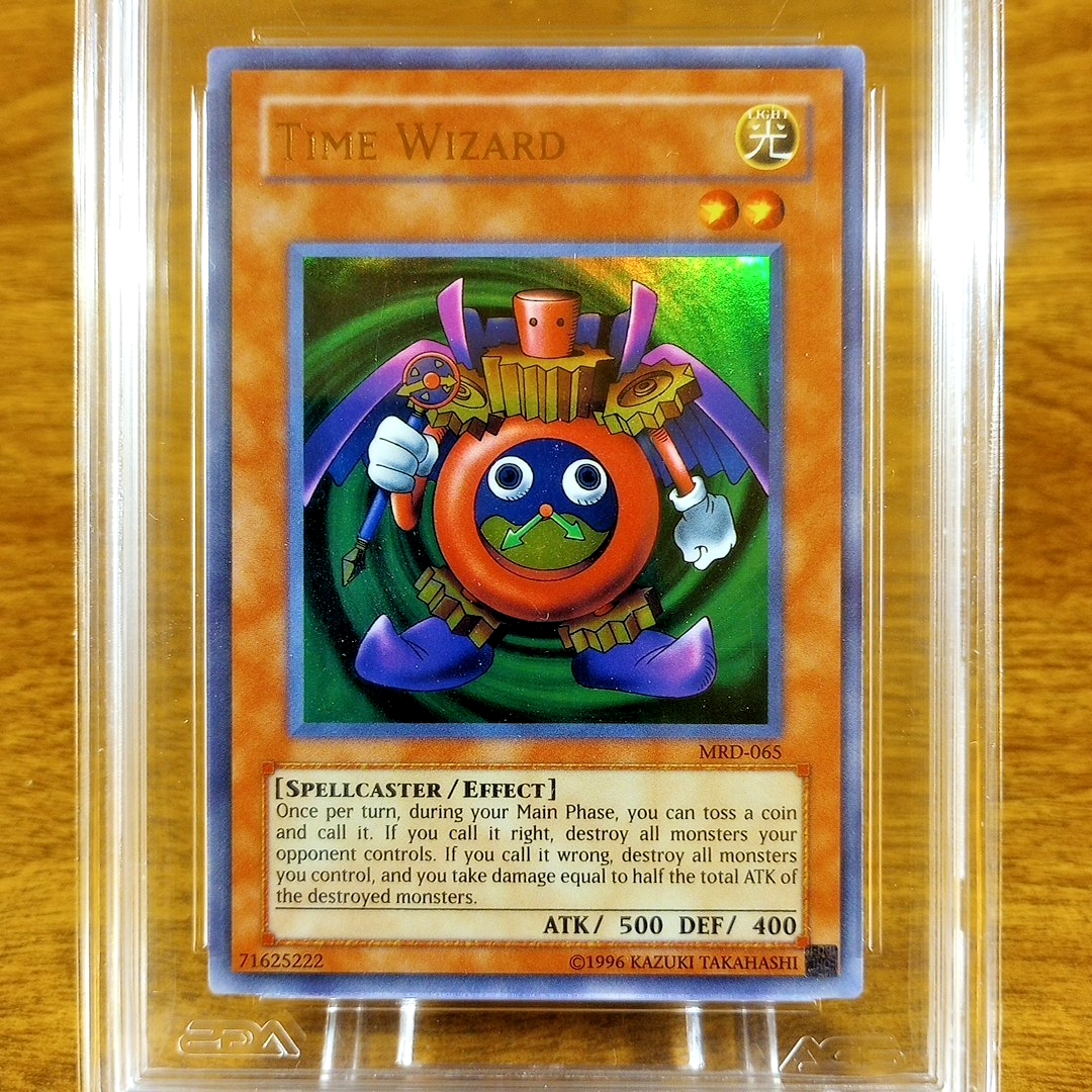 Yu-Gi-OH! Metal Raiders Time Wizard MRD-065 AGS Mint+ 9.5 Holo
