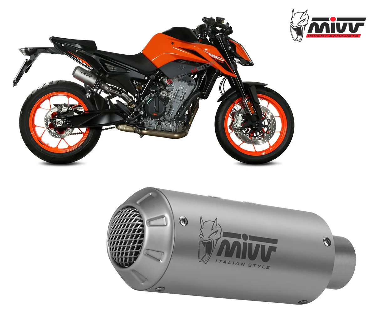Mivv Muffler slip-on exhaust MK3 Inox for KTM 890 DUKE 2020 > 2026