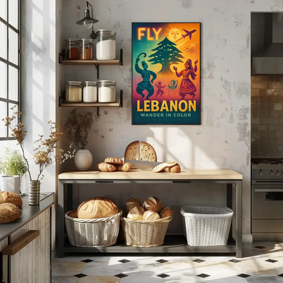 Póster Fly Lebanon Wander en color Foto 3 de 4