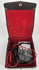 Vintage Triplett Volt Ohm Ammeter Model 310 Type 3 Cables and Case