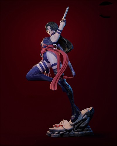 Psylocke Ver A 1/6 Unpainted GK Models 3D Printed Figures Blank Resin Kits H39cm - Picture 2 of 7