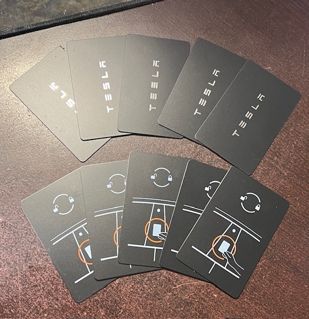 2 x OEM 2017-2025 TESLA MODEL 3 Y S X Cybertruck KEY CARD