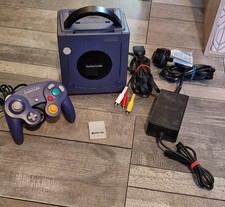 Nintendo Gamecube W/Official Controller & All Cables Official *Tested!*