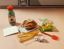 MGA Miniverse Make It Mini Holiday Series 1 TURKEY With Veggies WITH RESIN!! HTF