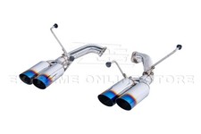 3.5 Boso Style Axle Back Exhaust For 22-up Subaru Wrx Muffler Delete Burnt Tip