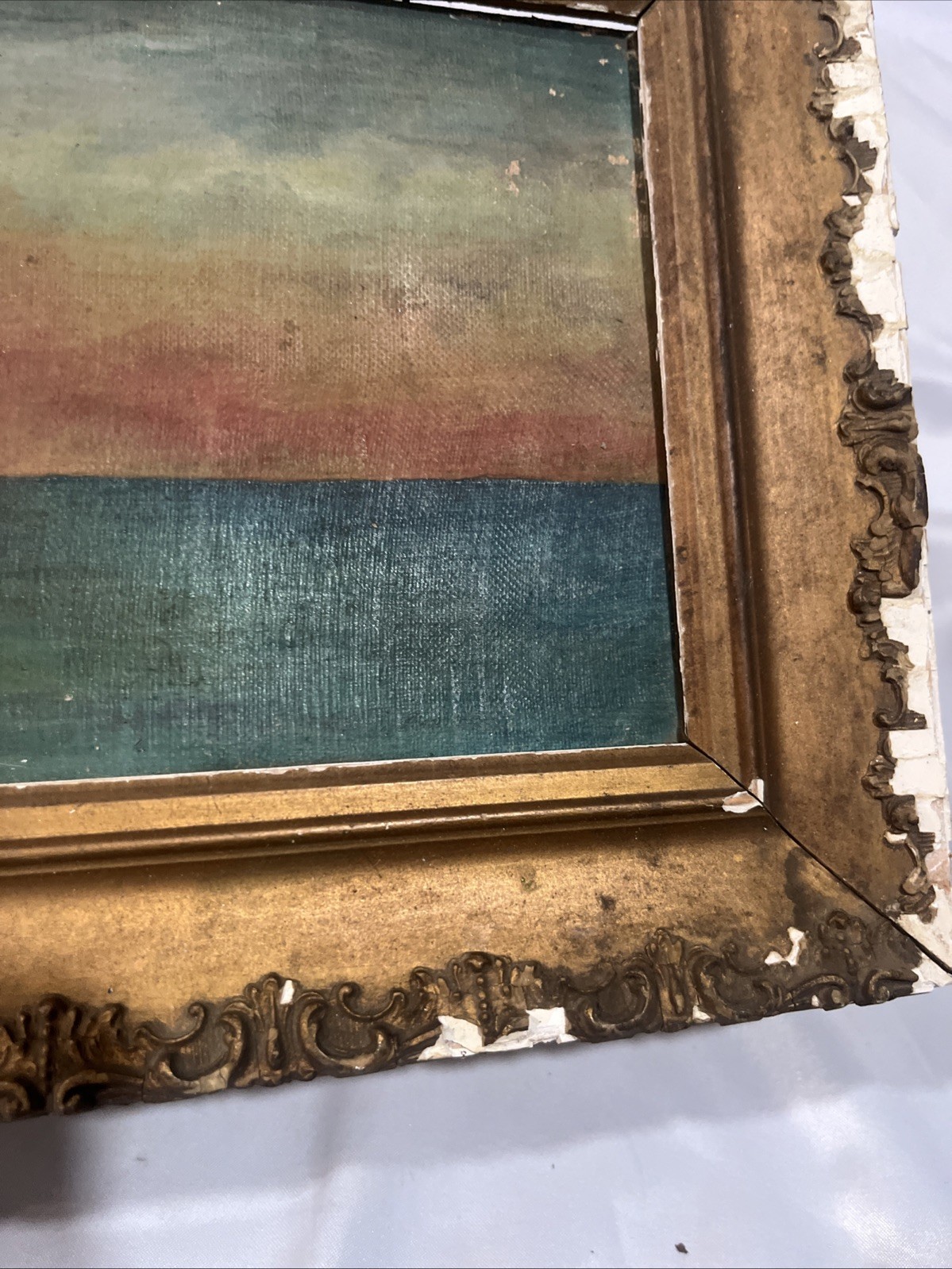 Antique Oil Painting River Antique Painting | eBay