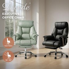 Heavy Duty Executive Office Chair Leather with Pocket Spring Seat No Sagging